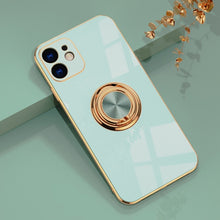 Load image into Gallery viewer, Luxury Plating TPU Metal Ring Case For coque iPhone 12 11 Pro Max Mini XS XR X 7 8 Plus SE 2020 iPhone11 Soft Phone Covers funda