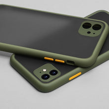 Load image into Gallery viewer, Luxury Contrast Color Frame Matte Phone Case for iPhone 11 Pro 11Pro X XS XR Max 12 8 7 6 6S Plus Protection Back Cases Cover
