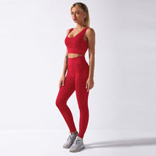 Load image into Gallery viewer, Seamless Fitness Clothing Snake Print Sport Suit High Waist Legging + Crop Top Bra Gym Outfit Woman Yoga Set Workout Sportswear