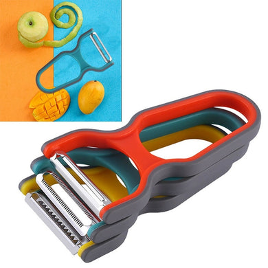 3 Pcs Vegetable Fruits Peeler Grater Cutter Kitchen Peeling Tool (Random Color)