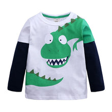 Load image into Gallery viewer, Boy T-Shirts Long Short Sleeve For Children Baby Casual Cartoon Dinosaur Brand Fashion Kids Tops &amp; Tees