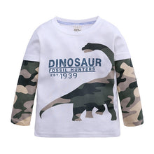 Load image into Gallery viewer, Boy T-Shirts Long Short Sleeve For Children Baby Casual Cartoon Dinosaur Brand Fashion Kids Tops &amp; Tees
