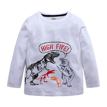 Load image into Gallery viewer, Boy T-Shirts Long Short Sleeve For Children Baby Casual Cartoon Dinosaur Brand Fashion Kids Tops &amp; Tees