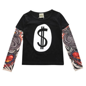 Boy T-Shirts Long Short Sleeve For Children Baby Casual Cartoon Dinosaur Brand Fashion Kids Tops & Tees