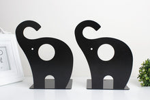Load image into Gallery viewer, New 2 Pcs/Set Cute Giraffe and Elephant Book Stand Cartoon Metal Bookend Reading Book Holder Shelf