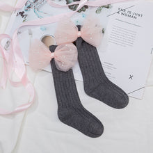 Load image into Gallery viewer, 0-5 Years Toddlers Girls Socks Flower Bows Knee High Long Soft Cotton Baby Socks Stripped Children Socks Princess Style