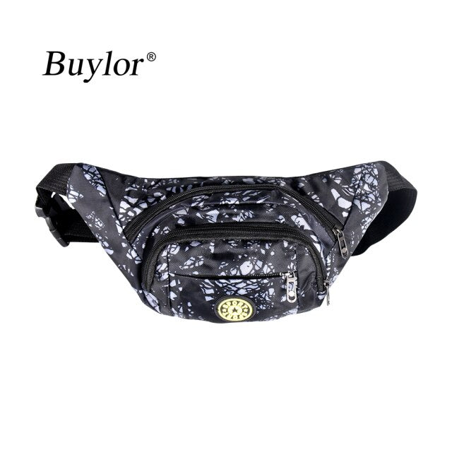 Buylor Fanny Pack Men Belt Bag Waterproof Waist Packs Banana Chest Bum Bag Women Zipper Wallet Pouch Travel Bicycle Hiking