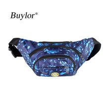 Load image into Gallery viewer, Buylor Fanny Pack Men Belt Bag Waterproof Waist Packs Banana Chest Bum Bag Women Zipper Wallet Pouch Travel Bicycle Hiking
