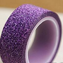 Load image into Gallery viewer, 5M DIY Self-adhesive Silver Golden Glitter Washi Paper Tape Sticker Scrapbooking Wedding Birthday Party Home Decoration