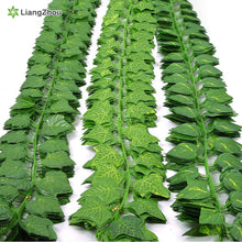 Load image into Gallery viewer, 230cm green silk artificial Hanging ivy leaf plants vines leaves 1Pcs diy For Home Bathroom Decoration Garden Party Decor