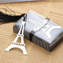 Load image into Gallery viewer, Romantic Eiffel Tower Bookmarks With Tassel Metal Bookmark Stationery Wedding Gifts free shipping