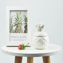 Load image into Gallery viewer, Ceramic Pineapple Storage Tank Candle Container Sugar Jar Piggy Bank Seal Pot with Dustproof Cover Home Decor Gift