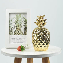 Load image into Gallery viewer, Ceramic Pineapple Storage Tank Candle Container Sugar Jar Piggy Bank Seal Pot with Dustproof Cover Home Decor Gift