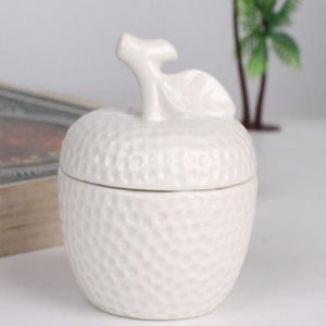 Ceramic Pineapple Storage Tank Candle Container Sugar Jar Piggy Bank Seal Pot with Dustproof Cover Home Decor Gift