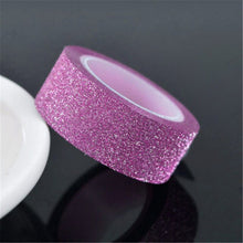 Load image into Gallery viewer, REM 5M DIY Self-adhesive Glitter Washi Paper Scrapbooking Tape Stickers Wedding Birthday Festival Decorations Craft Paper