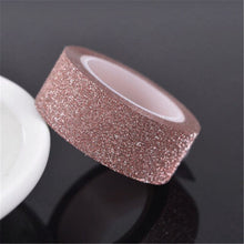 Load image into Gallery viewer, REM 5M DIY Self-adhesive Glitter Washi Paper Scrapbooking Tape Stickers Wedding Birthday Festival Decorations Craft Paper