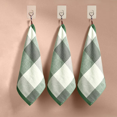 2Pcs/Set Nordic Hanging Cloth Absorbent Cotton Kitchen Hand Towels Toilet Bathroom Cleaning Tools Household Accessories