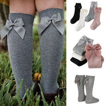 Load image into Gallery viewer, 2020 Baby Girls Socks New Toddlers Girl Big Bow Knee High Long Soft Kids Socks Bowknot 100% Cotton 0-3 Years Newborn Socks