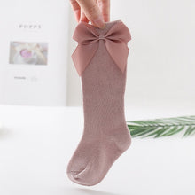 Load image into Gallery viewer, 2020 Baby Girls Socks New Toddlers Girl Big Bow Knee High Long Soft Kids Socks Bowknot 100% Cotton 0-3 Years Newborn Socks