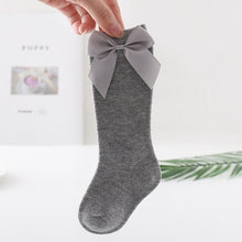 Load image into Gallery viewer, 2020 Baby Girls Socks New Toddlers Girl Big Bow Knee High Long Soft Kids Socks Bowknot 100% Cotton 0-3 Years Newborn Socks