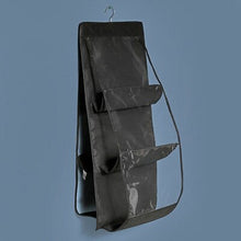 Load image into Gallery viewer, 6/8 Pocket Hanging Handbag Organizer for Wardrobe Closet Transparent Storage Bag