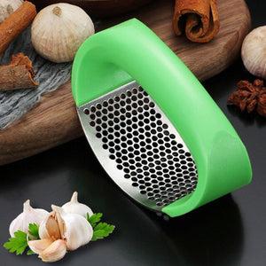 1Pcs Stainless Garlic Press Household Manual Garlic Press Device Kitchen Press Squeezer Ginger Garlic Tools Kitchen Accessories