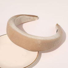 Load image into Gallery viewer, 2019 Chic Pearl Beads Thick Velvet Women Wide Headband Hair Accessories Sponge Head Hoop Turban Female Korean Stretch Hair Bands