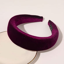 Load image into Gallery viewer, 2019 Chic Pearl Beads Thick Velvet Women Wide Headband Hair Accessories Sponge Head Hoop Turban Female Korean Stretch Hair Bands