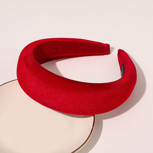 2019 Chic Pearl Beads Thick Velvet Women Wide Headband Hair Accessories Sponge Head Hoop Turban Female Korean Stretch Hair Bands