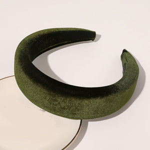 2019 Chic Pearl Beads Thick Velvet Women Wide Headband Hair Accessories Sponge Head Hoop Turban Female Korean Stretch Hair Bands