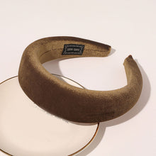 Load image into Gallery viewer, 2019 Chic Pearl Beads Thick Velvet Women Wide Headband Hair Accessories Sponge Head Hoop Turban Female Korean Stretch Hair Bands