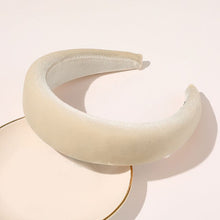 Load image into Gallery viewer, 2019 Chic Pearl Beads Thick Velvet Women Wide Headband Hair Accessories Sponge Head Hoop Turban Female Korean Stretch Hair Bands