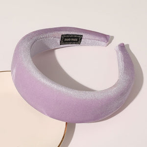 2019 Chic Pearl Beads Thick Velvet Women Wide Headband Hair Accessories Sponge Head Hoop Turban Female Korean Stretch Hair Bands