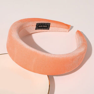 2019 Chic Pearl Beads Thick Velvet Women Wide Headband Hair Accessories Sponge Head Hoop Turban Female Korean Stretch Hair Bands