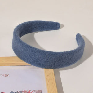 2019 Chic Pearl Beads Thick Velvet Women Wide Headband Hair Accessories Sponge Head Hoop Turban Female Korean Stretch Hair Bands