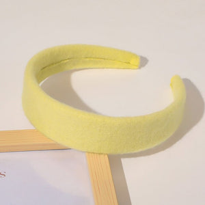 2019 Chic Pearl Beads Thick Velvet Women Wide Headband Hair Accessories Sponge Head Hoop Turban Female Korean Stretch Hair Bands