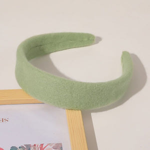 2019 Chic Pearl Beads Thick Velvet Women Wide Headband Hair Accessories Sponge Head Hoop Turban Female Korean Stretch Hair Bands