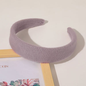 2019 Chic Pearl Beads Thick Velvet Women Wide Headband Hair Accessories Sponge Head Hoop Turban Female Korean Stretch Hair Bands