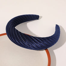 Load image into Gallery viewer, 2019 Chic Pearl Beads Thick Velvet Women Wide Headband Hair Accessories Sponge Head Hoop Turban Female Korean Stretch Hair Bands