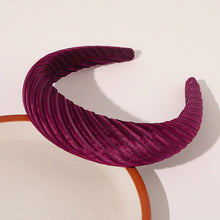 Load image into Gallery viewer, 2019 Chic Pearl Beads Thick Velvet Women Wide Headband Hair Accessories Sponge Head Hoop Turban Female Korean Stretch Hair Bands