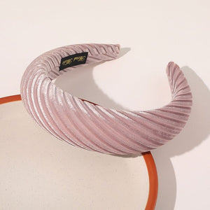 2019 Chic Pearl Beads Thick Velvet Women Wide Headband Hair Accessories Sponge Head Hoop Turban Female Korean Stretch Hair Bands