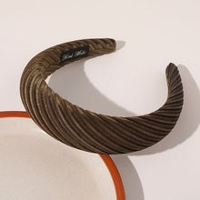 Load image into Gallery viewer, 2019 Chic Pearl Beads Thick Velvet Women Wide Headband Hair Accessories Sponge Head Hoop Turban Female Korean Stretch Hair Bands