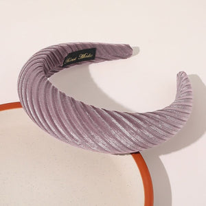 2019 Chic Pearl Beads Thick Velvet Women Wide Headband Hair Accessories Sponge Head Hoop Turban Female Korean Stretch Hair Bands
