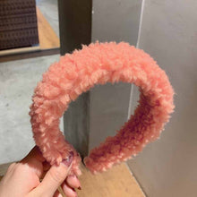 Load image into Gallery viewer, 2019 Chic Pearl Beads Thick Velvet Women Wide Headband Hair Accessories Sponge Head Hoop Turban Female Korean Stretch Hair Bands