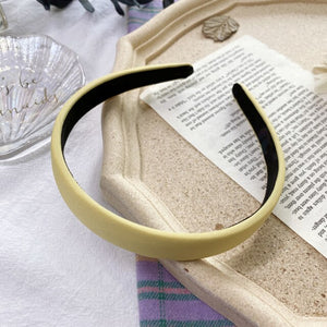 2019 Chic Pearl Beads Thick Velvet Women Wide Headband Hair Accessories Sponge Head Hoop Turban Female Korean Stretch Hair Bands