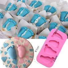 Load image into Gallery viewer, New Cake Mold baby foot Silicone Mold Chocolate Fondant Cake Decorating Baking Tool Bakeware Pudding baking Paste Mold