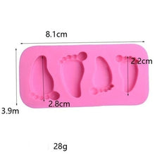Load image into Gallery viewer, New Cake Mold baby foot Silicone Mold Chocolate Fondant Cake Decorating Baking Tool Bakeware Pudding baking Paste Mold