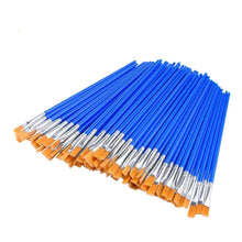 Load image into Gallery viewer, REM 100/200Pcs Flat Paint Brushes, Small Brush Bulk for Detail Paint Nylon Brushes