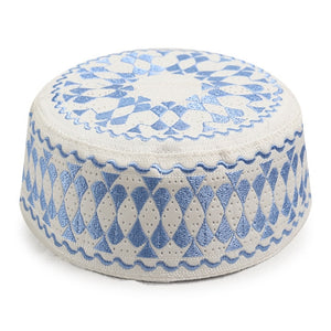 58cm Embroidery Muslim Prayer Hats For Men Saudi Arabia Islamic Clothing