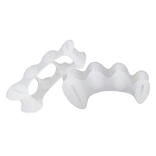 Load image into Gallery viewer, 1 pair Hammer Toe Treatment Silicone Three Holes Hallux Valgus Toe Separator Corrector
